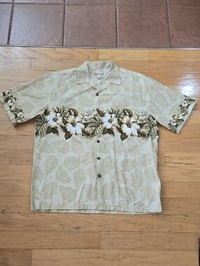 Hilo Hattie Hawaiian Original Sport Shirt Men's Size XL Button-up Short Sleeve